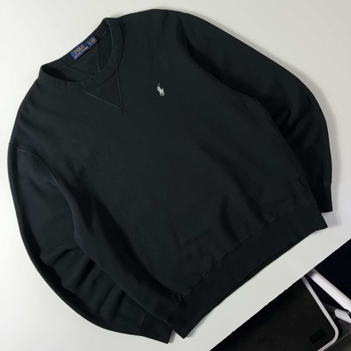 Polo  폴로 랄프로렌 자수 코튼 블랙 맨투맨  상품이미지2