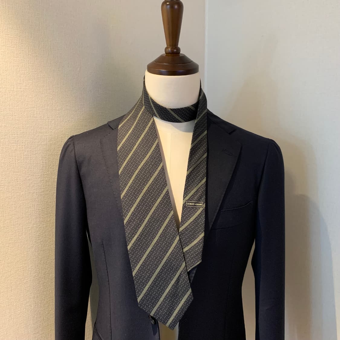 조르지오 아르마니(ARMANI) 스트라이프 명품넥타이 혼방 A+등급 상품이미지1