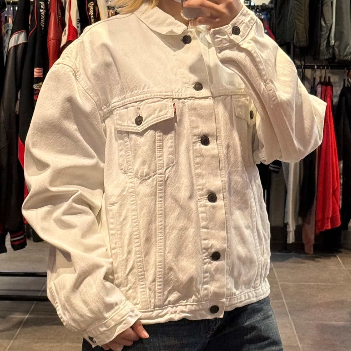 [NO.9] Levi’s 화이트 데님 자켓 상품이미지3