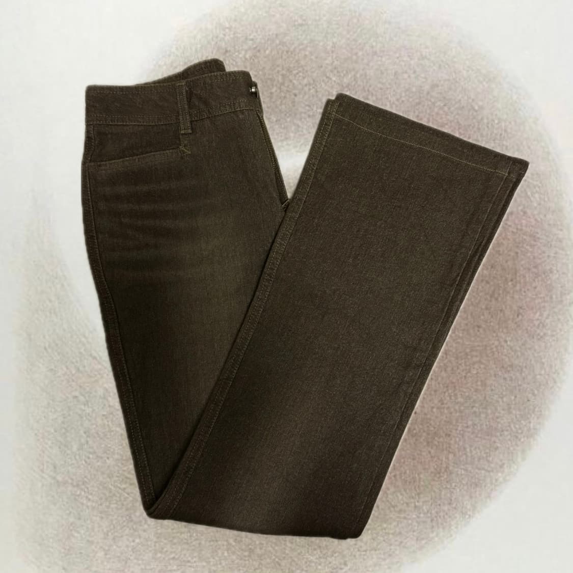 빈티지 브라운 워싱 데님 부츠컷 팬츠 상품이미지1