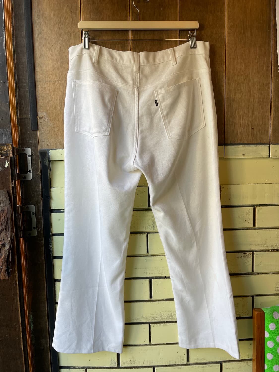 80s Levi’s STA-PREST White Bootcut Pants 상품이미지7