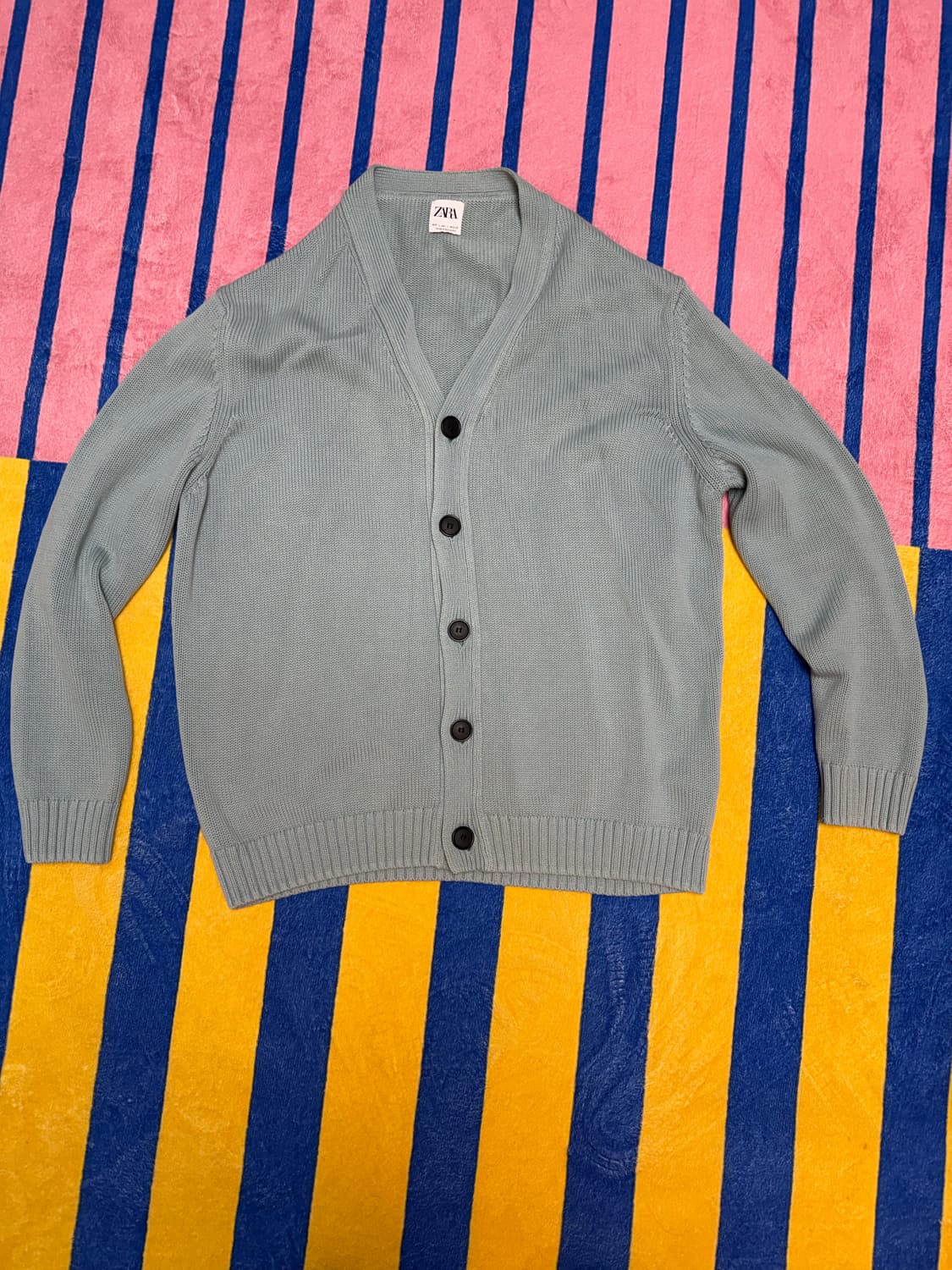 자라 브이넥 니트 가디건 (BTS RM 착용) L size 상품이미지1