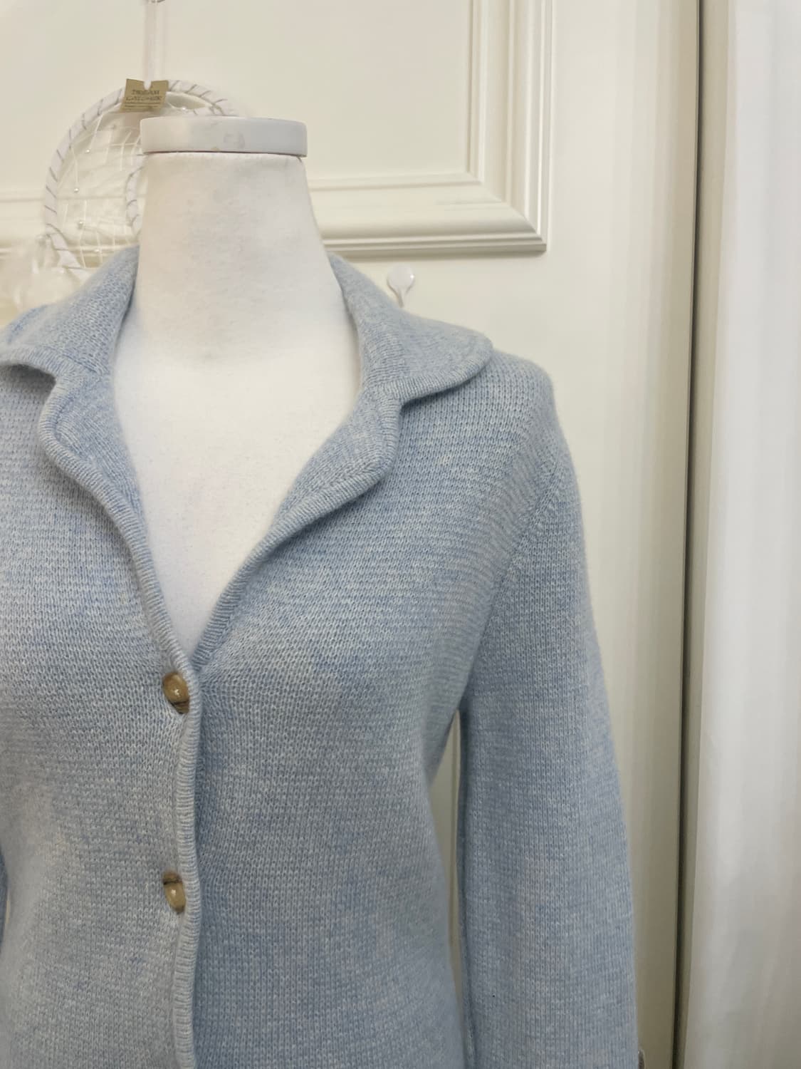 blue melange pocket knit jacket 상품이미지6