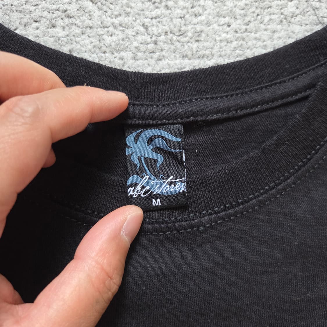 90s 미국제 ABC USA 반팔 티셔츠 M-슬림L(95-100) 상품이미지4