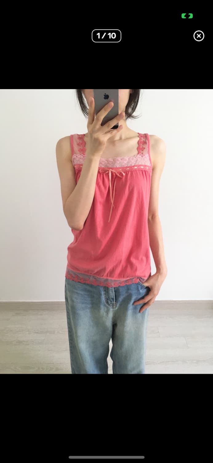 ribbon tie sleeveless 상품이미지1