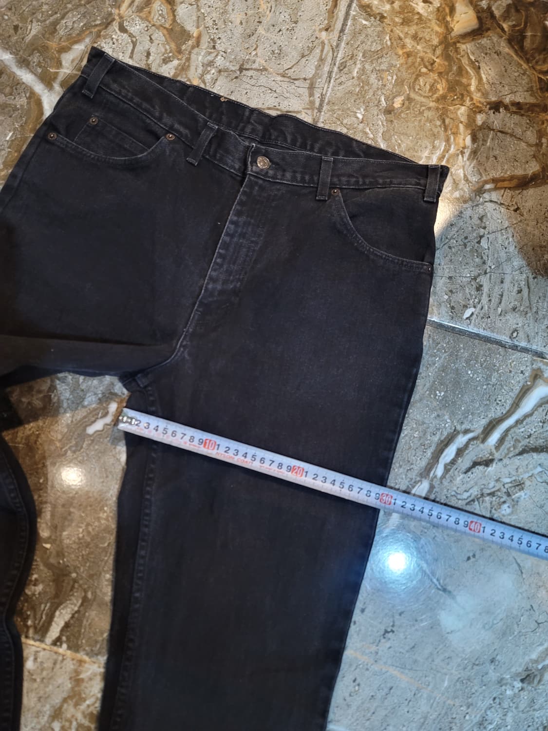 리바이스 오렌지탭 흑청 데님팬츠  상품이미지5