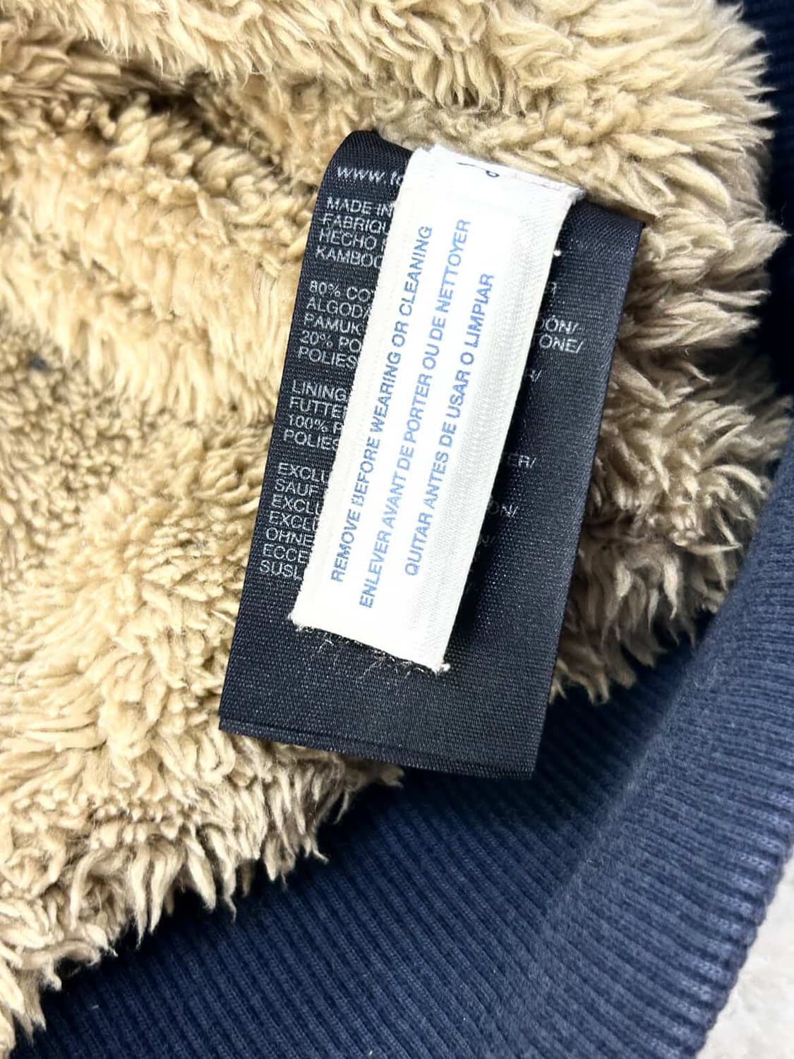 타미힐피거 빅로고 버건디 양털 후드집업 상품이미지8