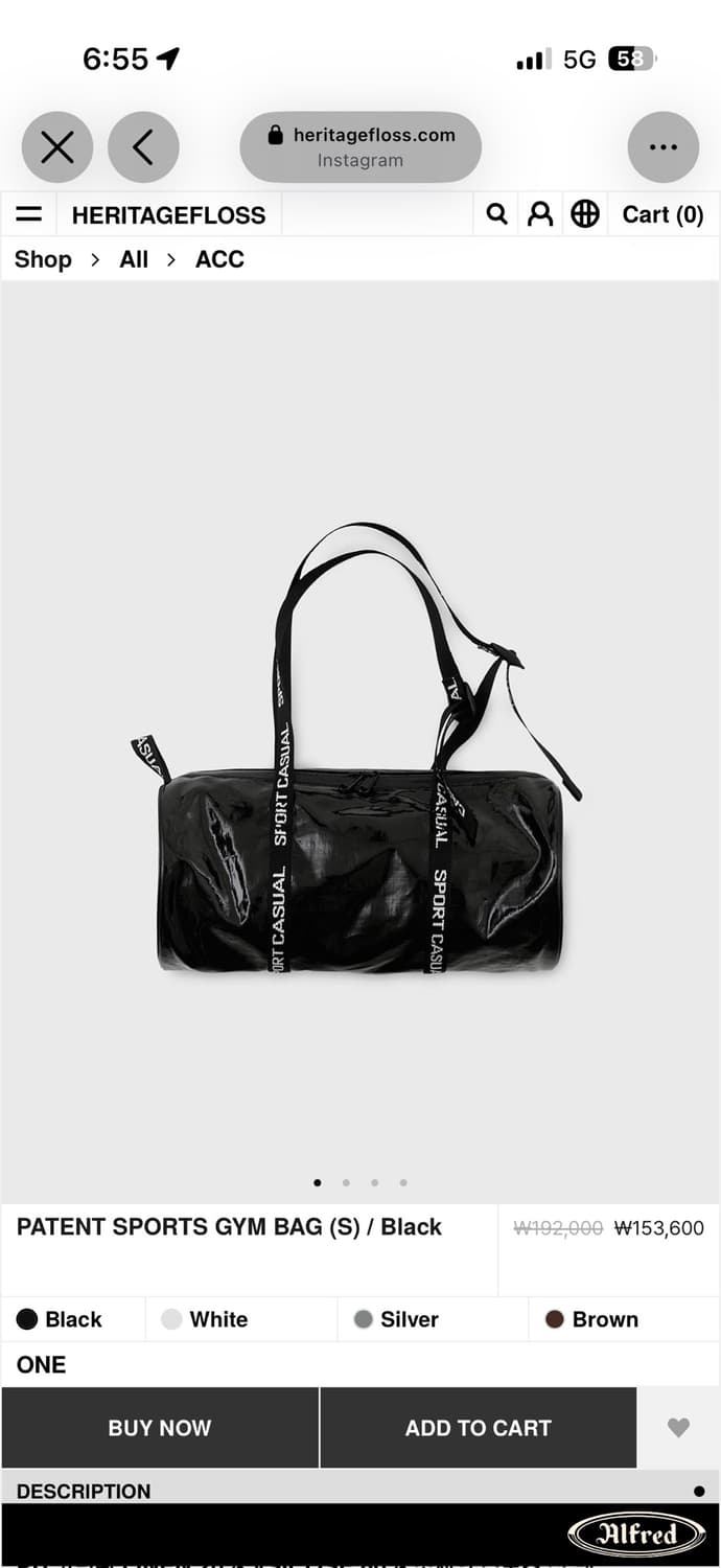 헤리티지플로스 patent sports gym bag  상품이미지1