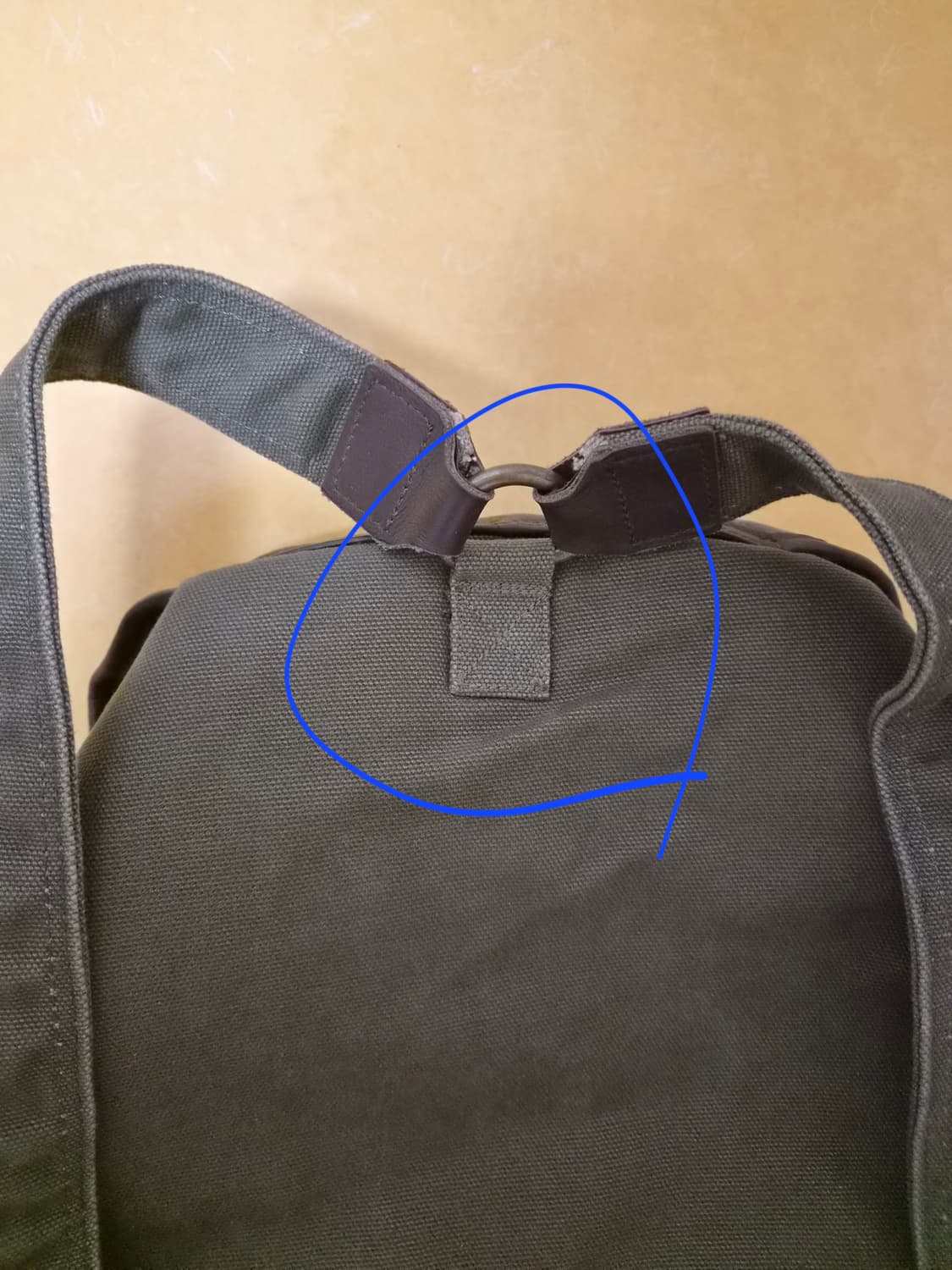 퍼렌 럭색 카키 리퍼브 새상품 상품이미지5