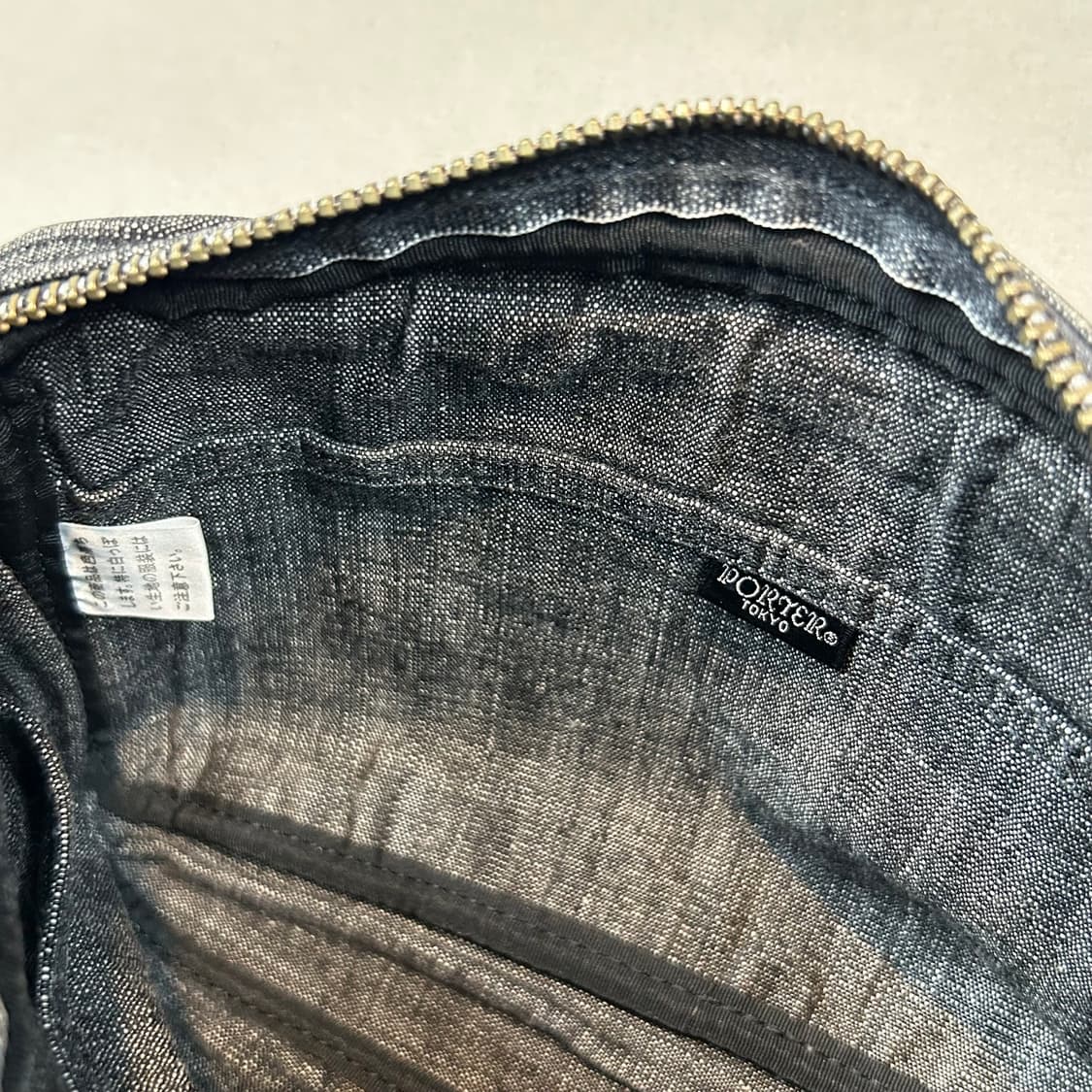 요시다 포터 온스 코튼 흑청 데님 숄더백 크로스백 V3 상품이미지8