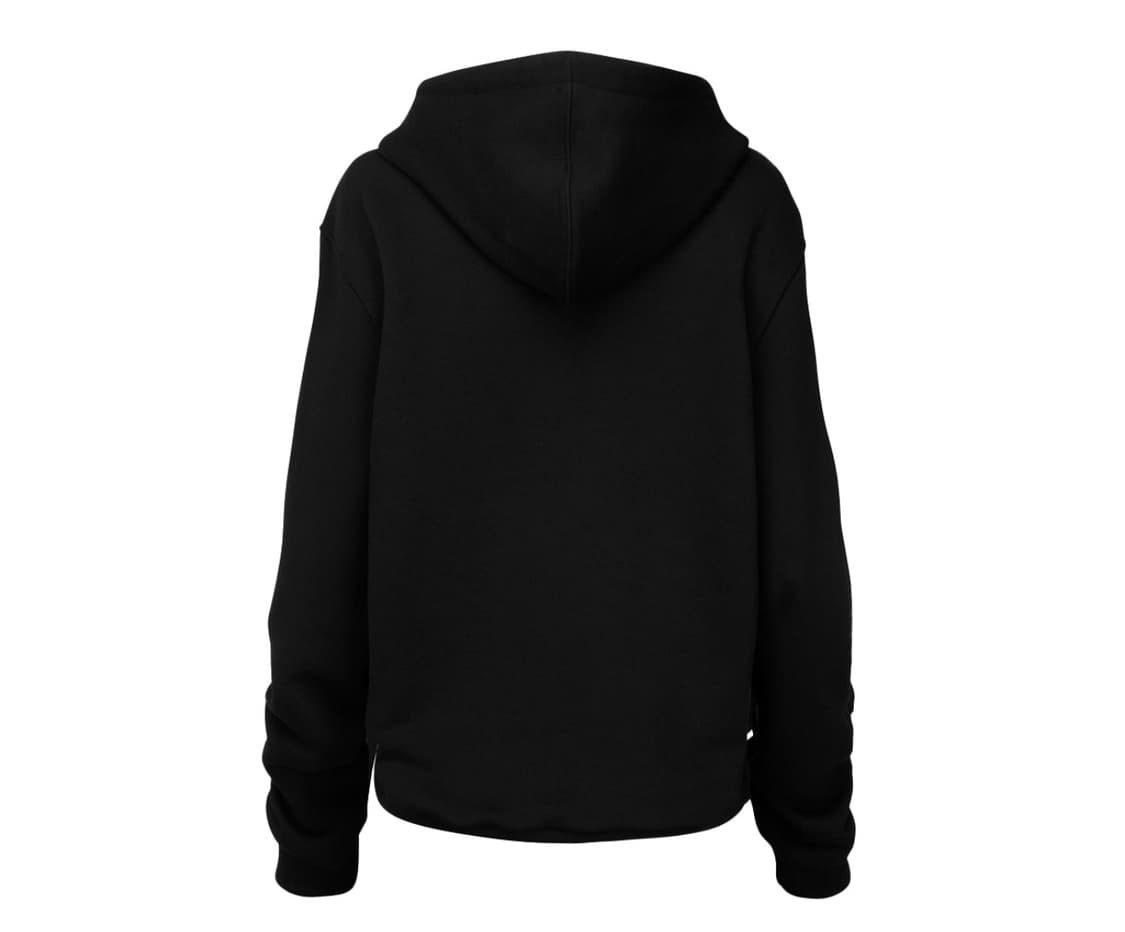 NACHE Women Ruffle Hoodie Zip-Up Black 상품이미지2