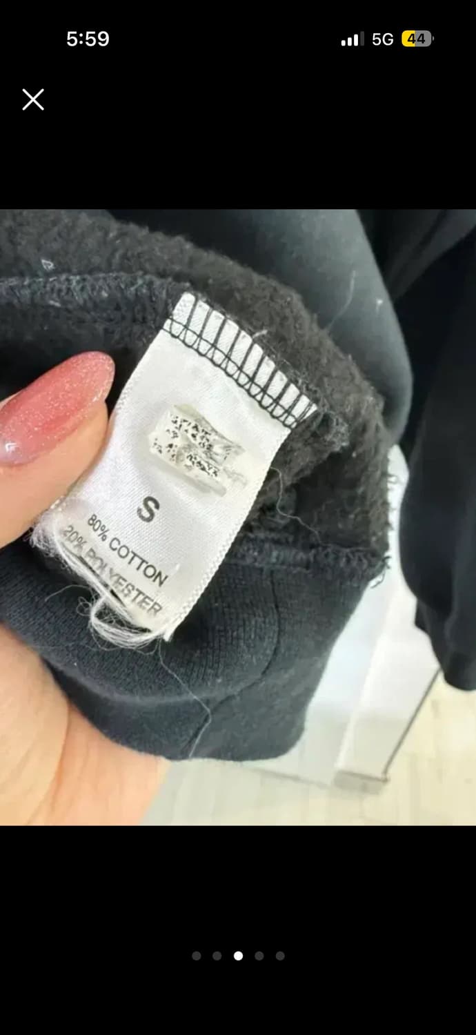 에센셜 맨트맨 블랙 S 상품이미지3