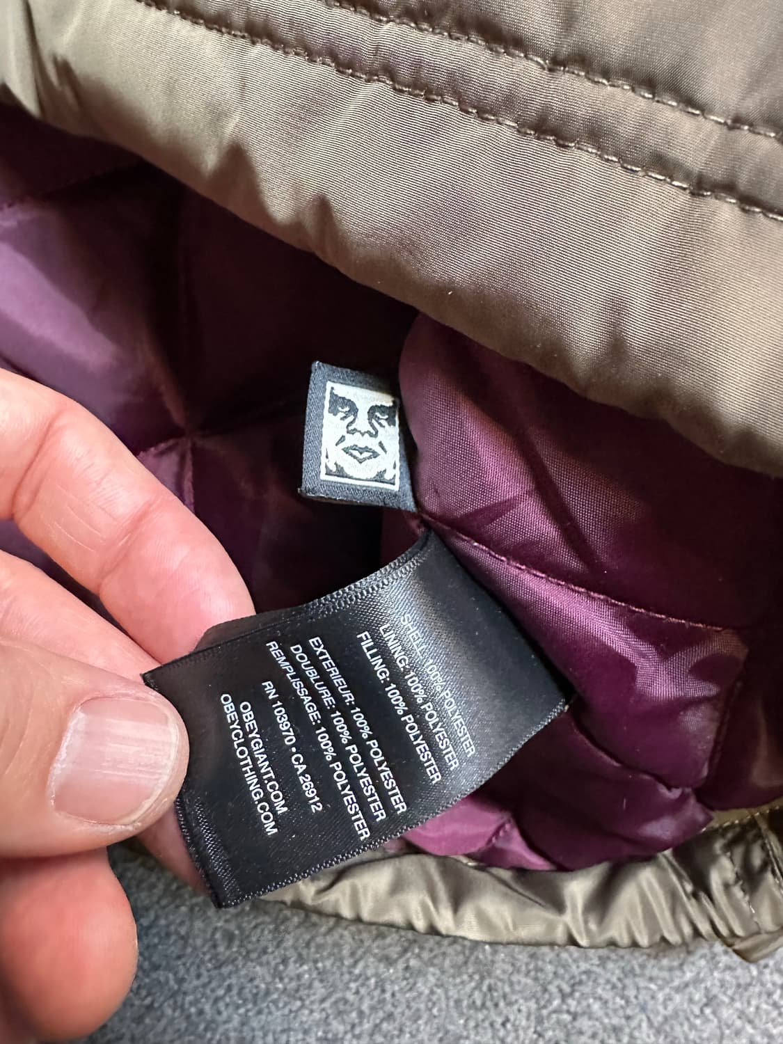 OBEY 코치 자켓 XL  상품이미지5