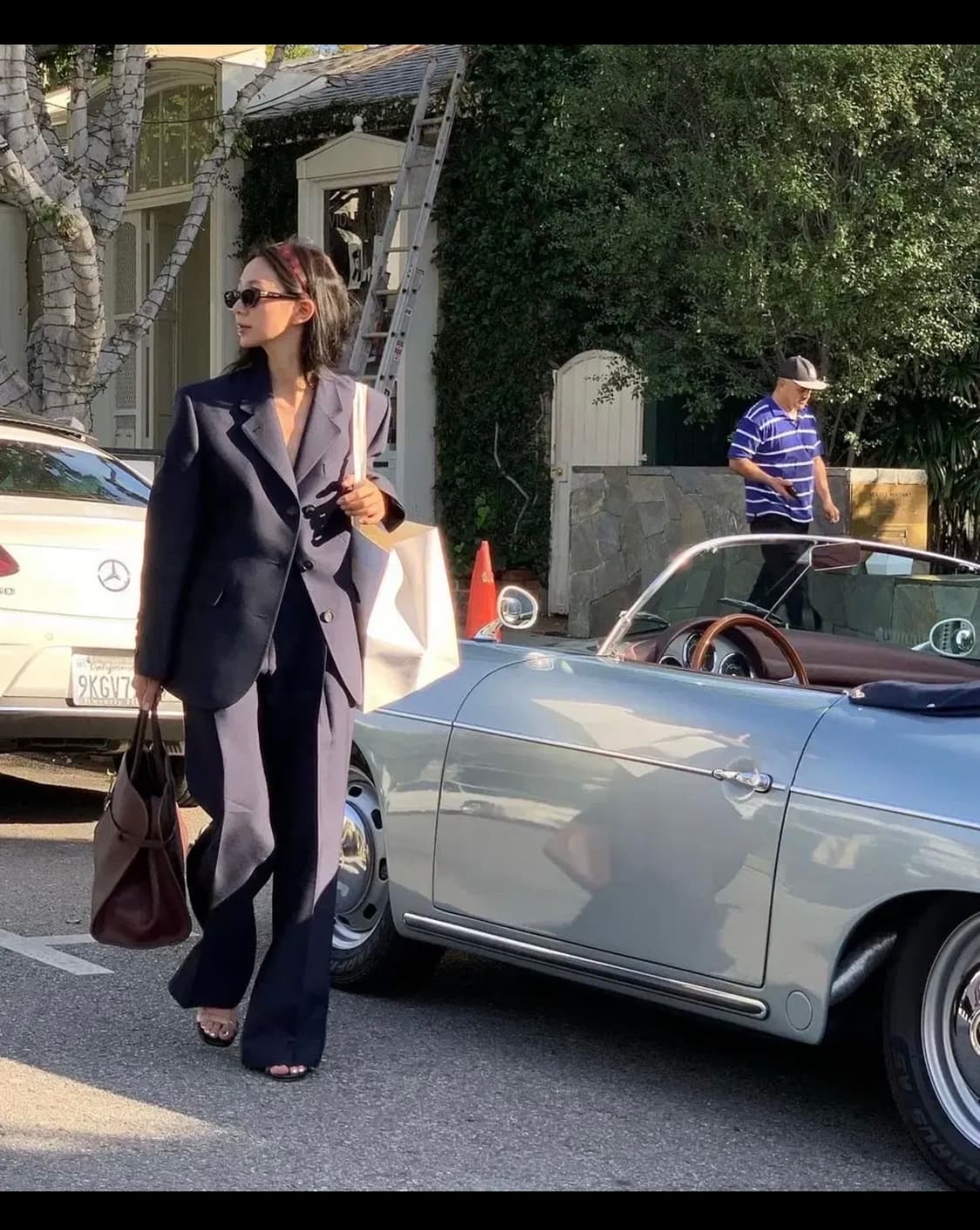 새상품)파르벵 울 실크 자켓M +울실크 팬츠 M 세트 상품이미지3