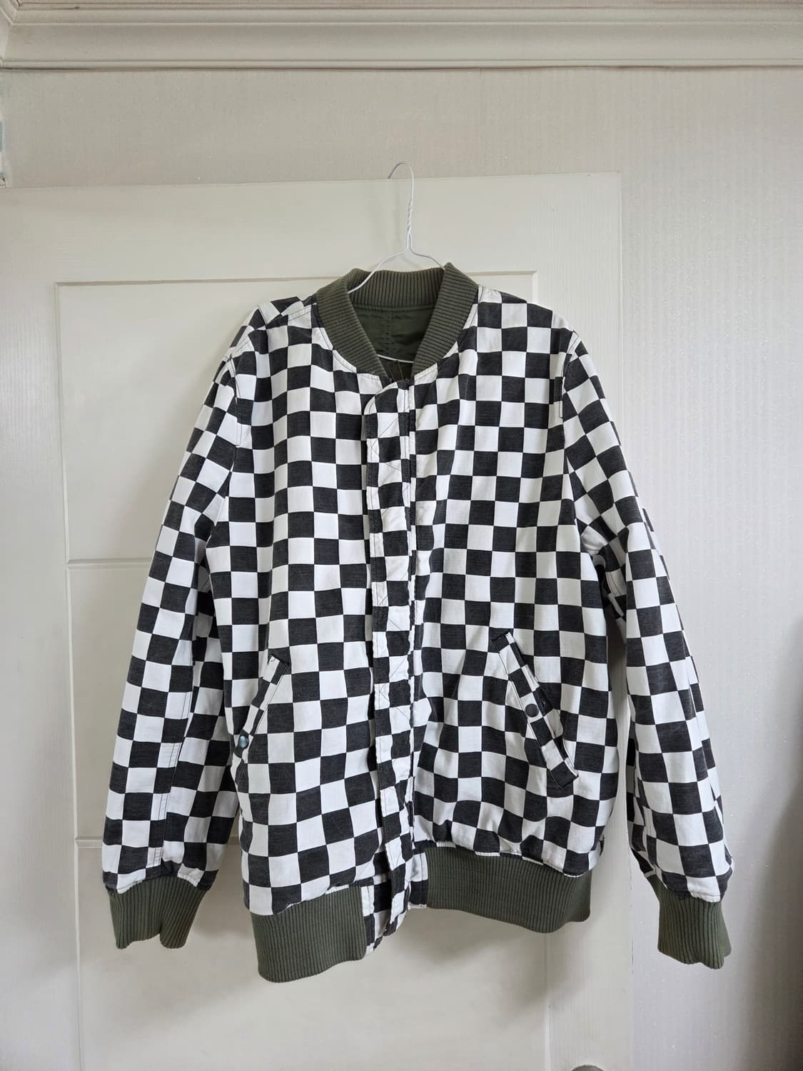 XL 슈프림 리버시블 체커보드 ma-1 봄버자켓 상품이미지2