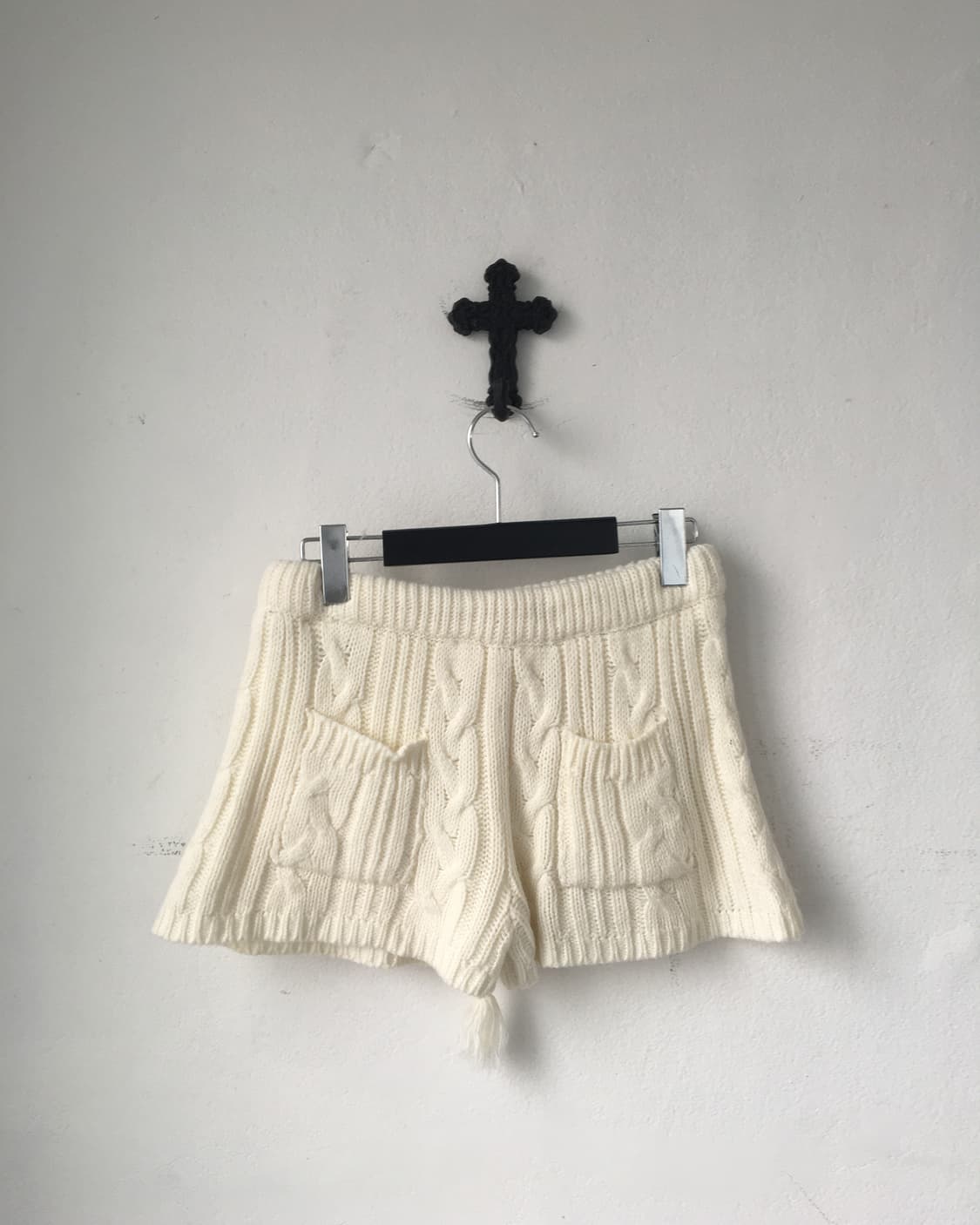 Cable pattern knit short 상품이미지2