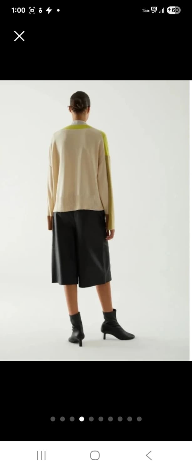 COS 코스 컬러 블록 니트 가디건55-88 F 상품이미지8