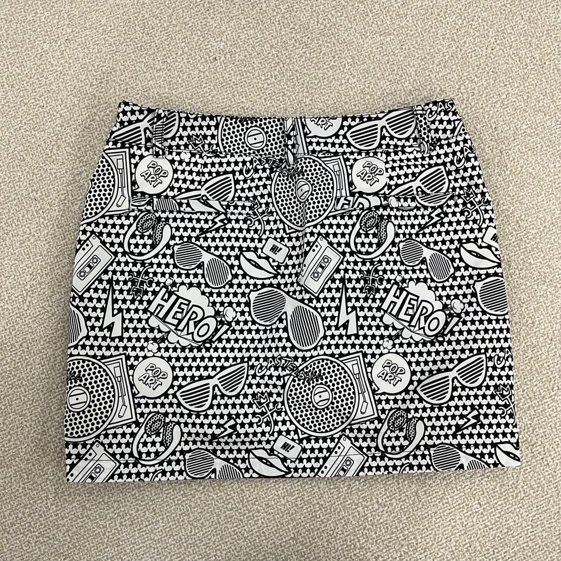 64 까스텔바작 골프 패턴 스커트 0225M2 상품이미지5