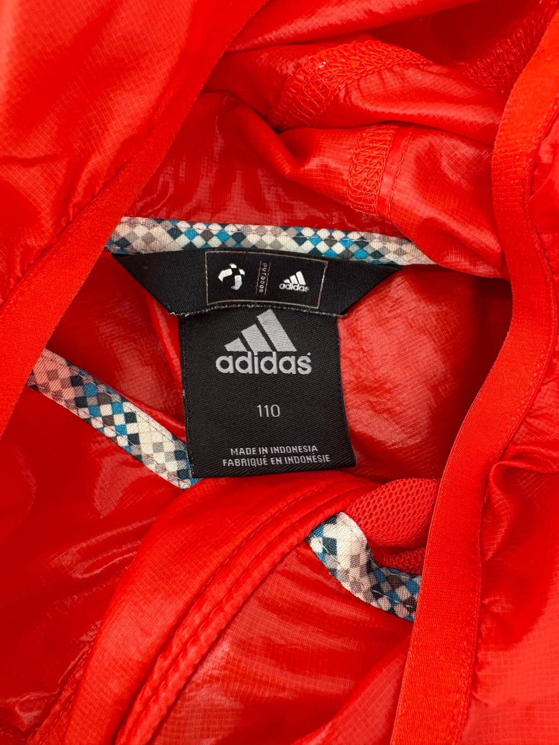 adidas 윈드 후드 자켓 (레드 / 사이즈 110) 상품이미지3
