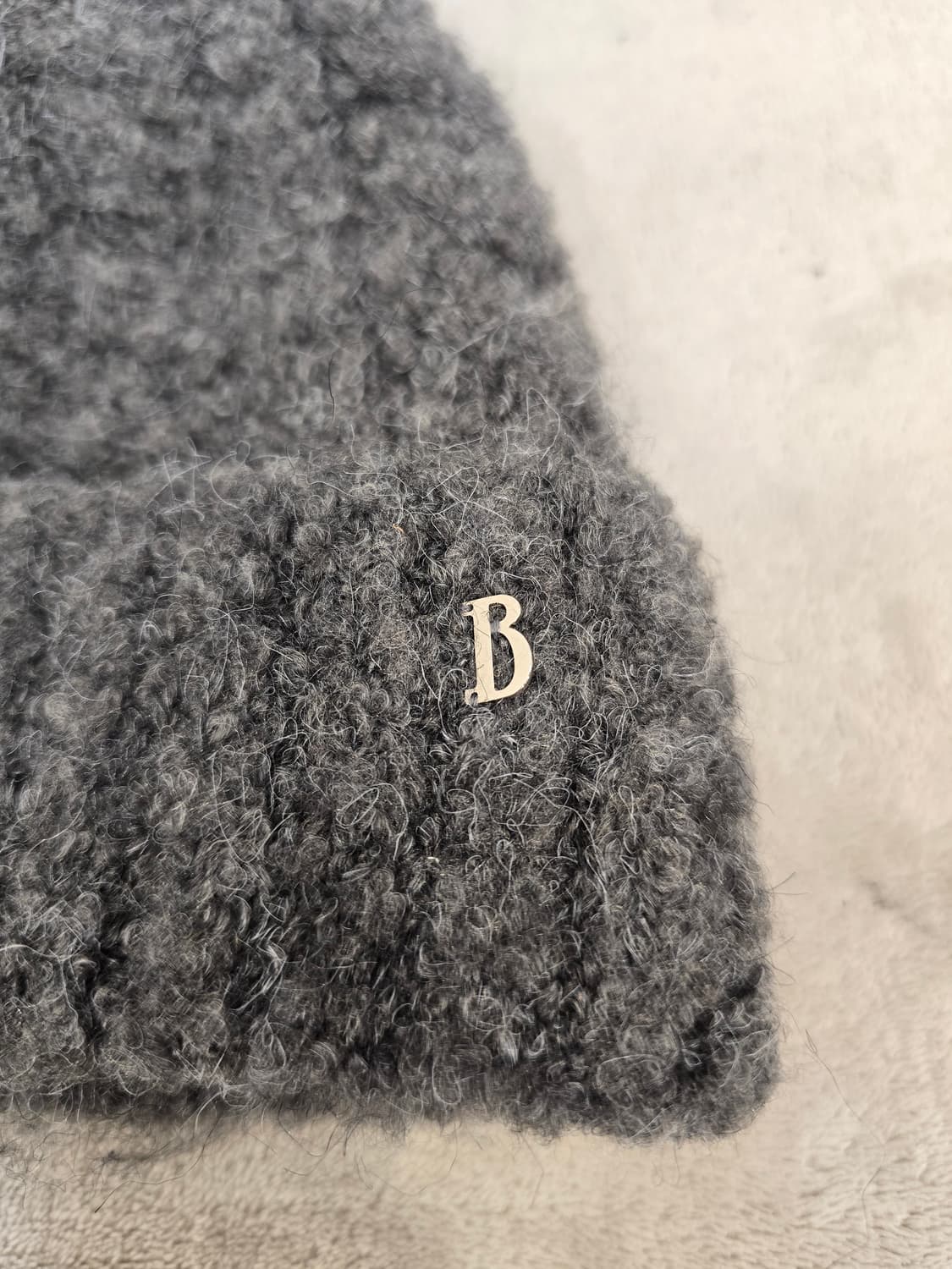 더바넷 차콜 부클 니트 비니 상품이미지6