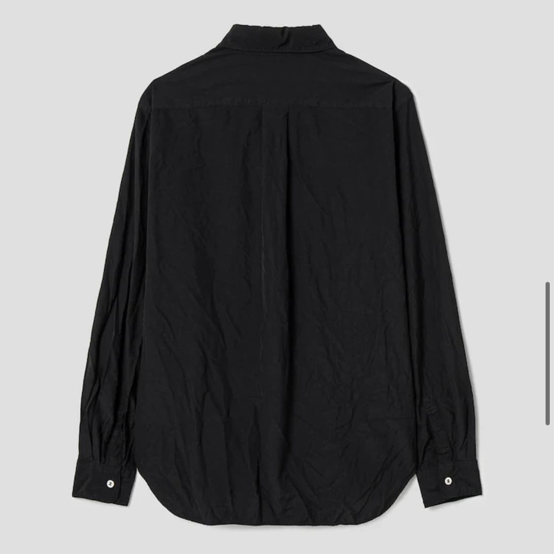 24aw 블랙 꼼데가르송 zip 셔츠 xl 상품이미지2