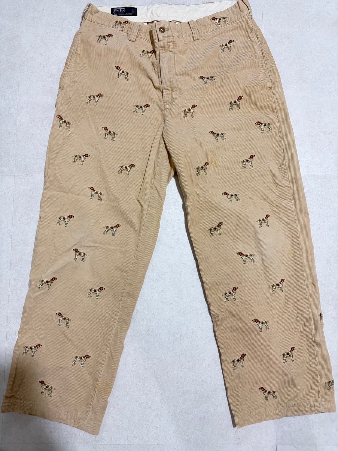 폴로 00s 해외판 코듀로이 강아지 자수팬츠 34 상품이미지2