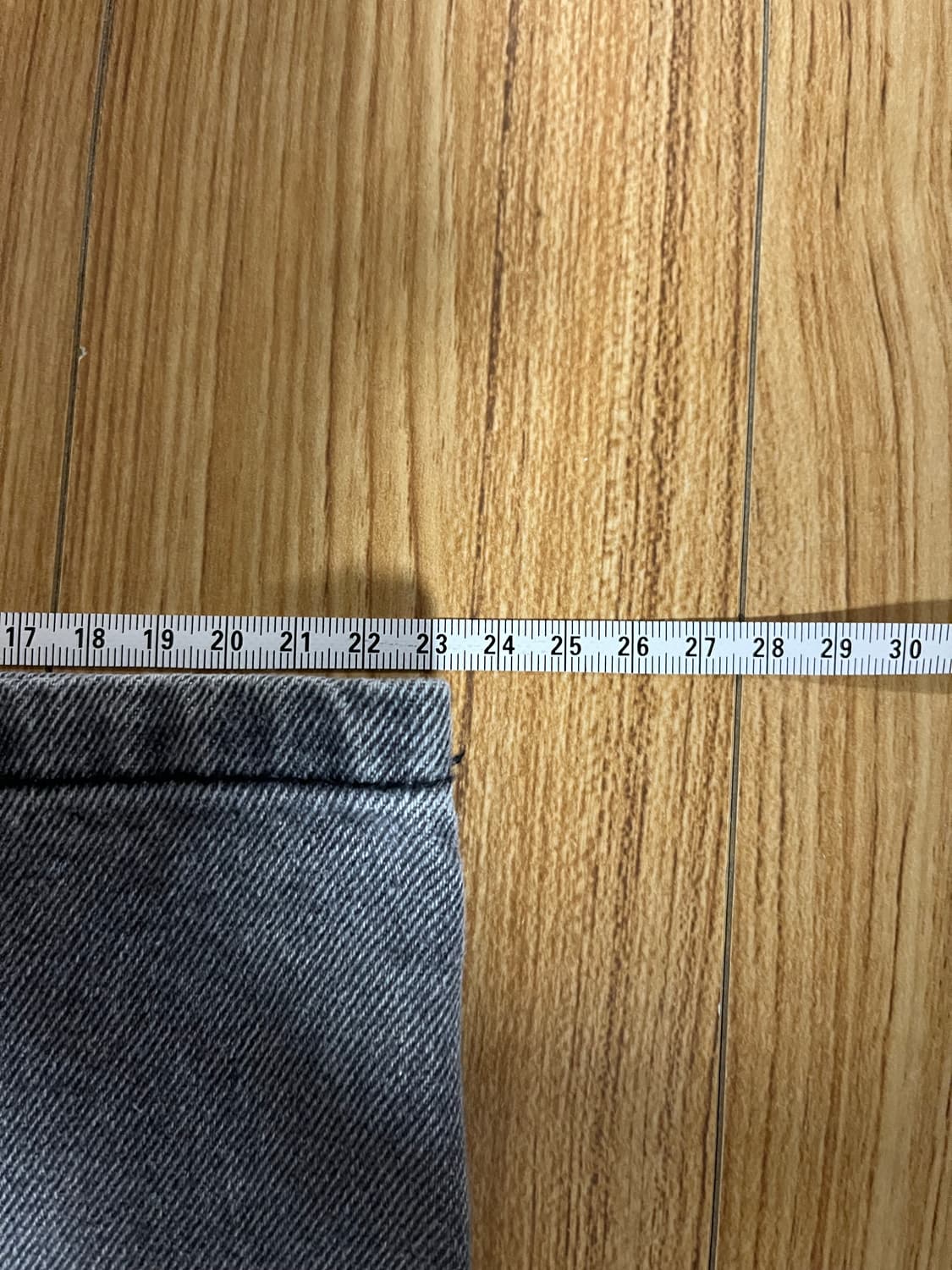 와이드 워싱 데님 팬츠 그레이 상품이미지6