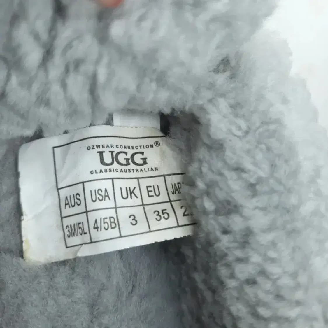 UGG 어그 모카신 220mm 그레이 상품이미지8