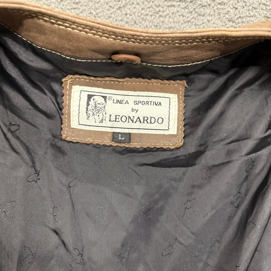[ 정품/L ] LEONARDO 레오나르도 빈티지 레더 조끼 베스트 자켓 상품이미지4