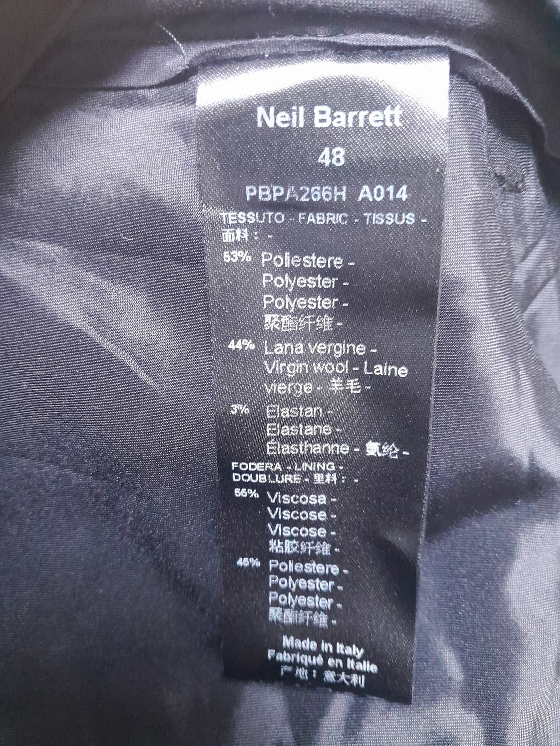 닐바렛 리리지퍼 조거 트레블 울팬츠 48/32" 상품이미지10