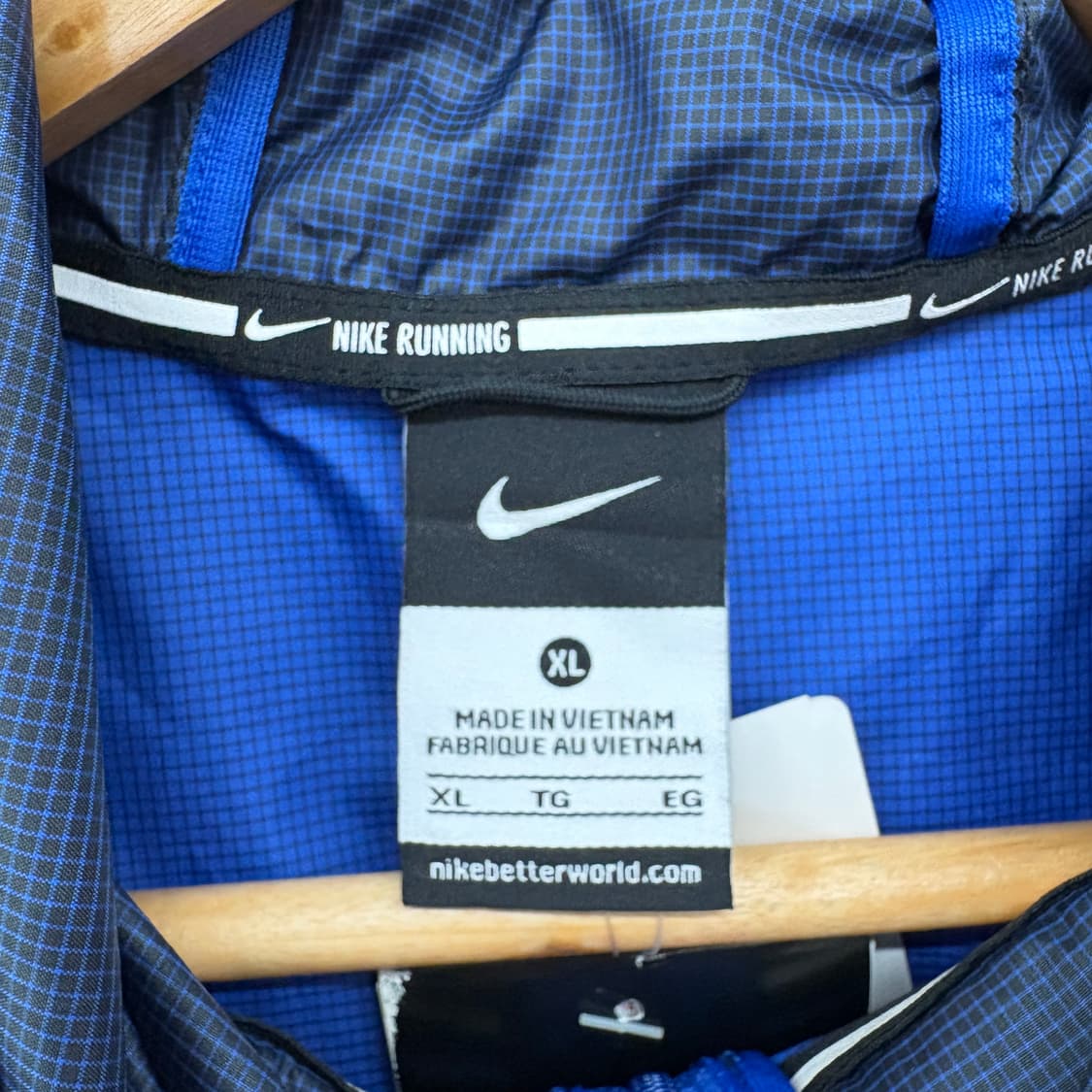 나이키 블루 바람막이 자켓 후드집업 남성XL 상품이미지3