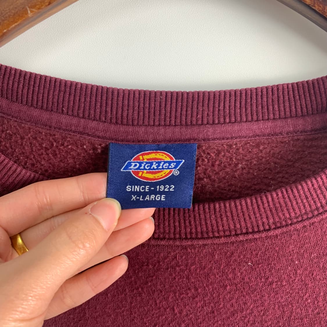 디키즈 y2k 와투케 버건디 맨투맨 상품이미지7