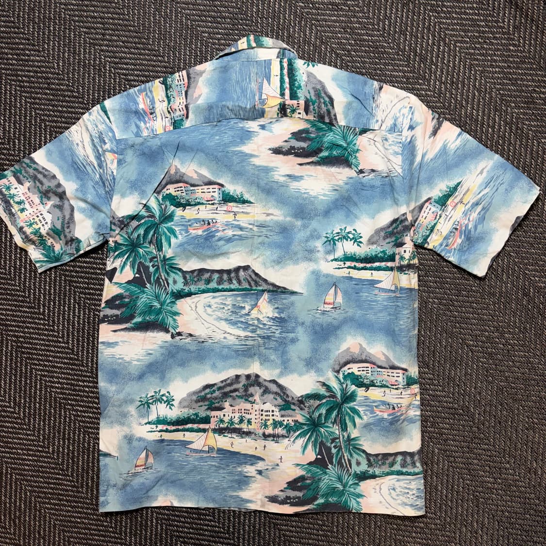 90s ROYAL CREATIONS 야자수 하와이안 셔츠 (L) 상품이미지2