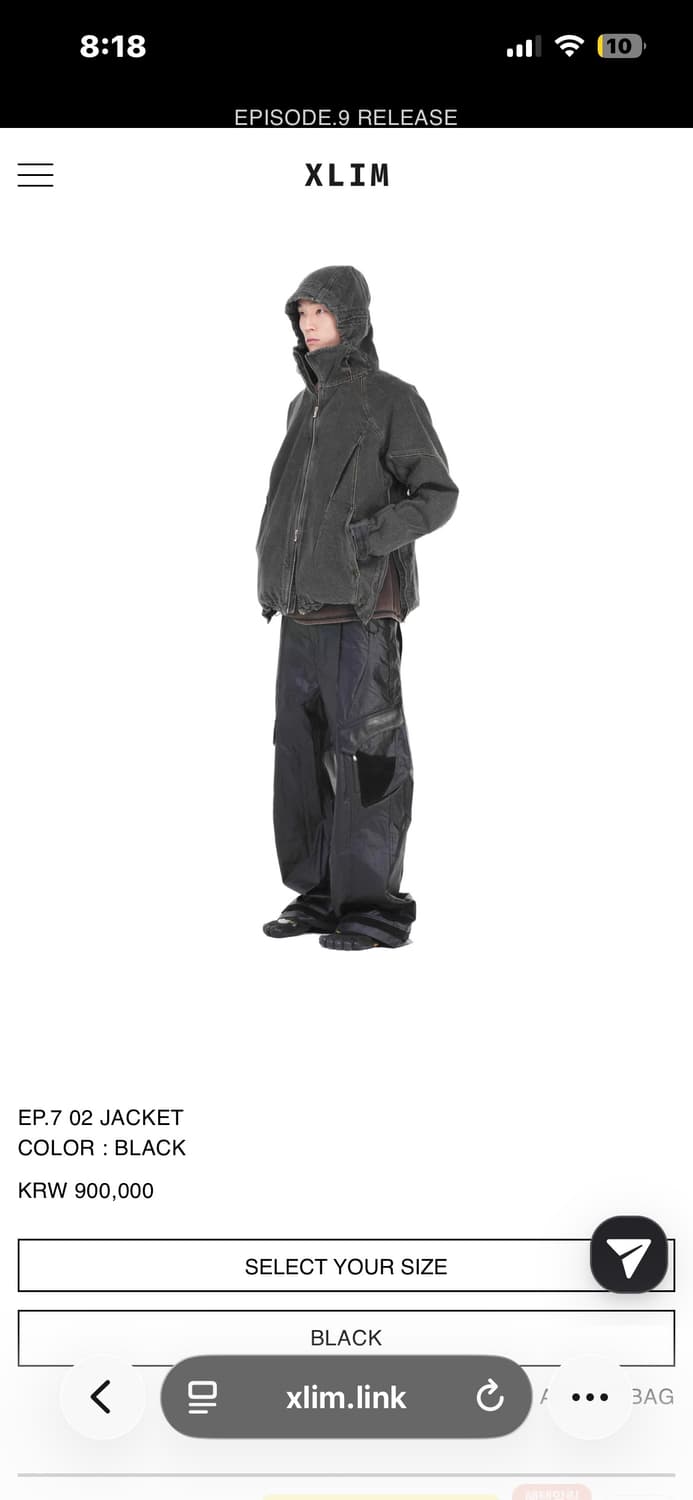 XLIM EP.7 02 JACKET COLOR : BLACK 상품이미지4