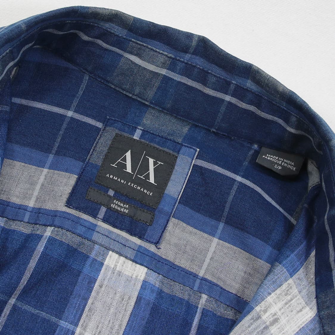 (착용컷) ARMANI EXCHANGE 체크 셔츠 (남성용 95-98) 상품이미지5