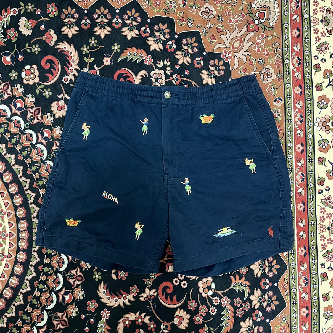폴로 랄프로렌 알로하 자수 반바지 M 상품이미지2