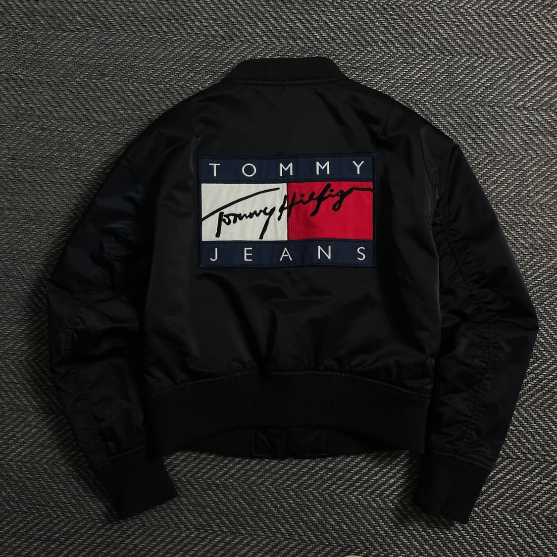 타미힐피거 우먼스 플래그 빅로고 크롭 항공 점퍼 y 4112 상품이미지2