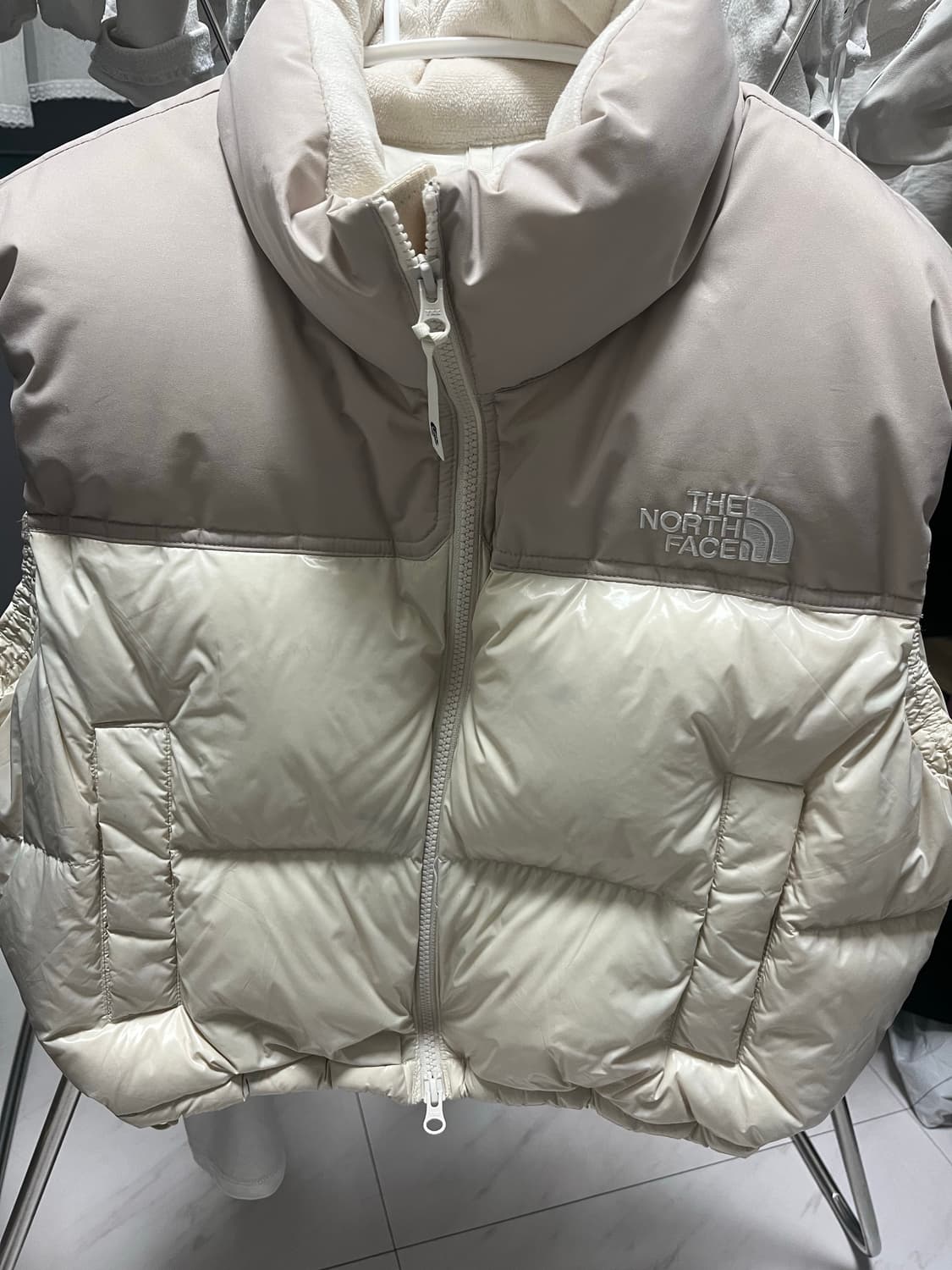 (w)화이트라벨 눕시 베스트 아이보리 XL(100) 상품이미지1