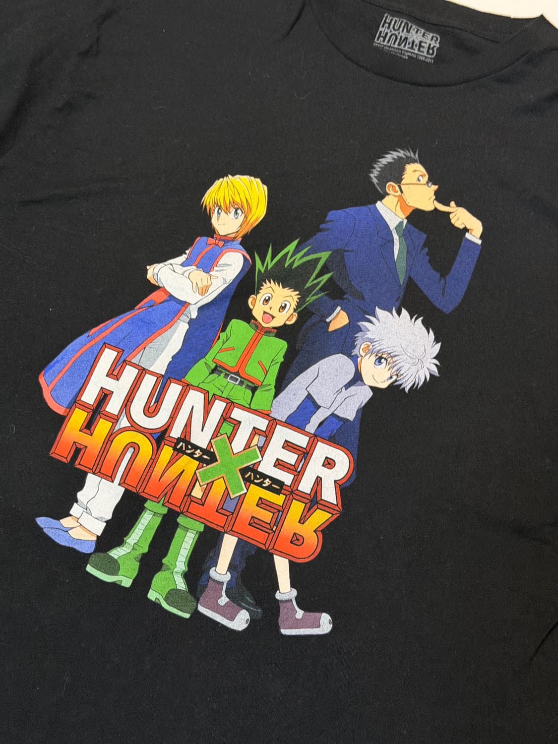 헌터 X 헌터 빈티지 애니매이션 티셔츠 블랙 상품이미지2