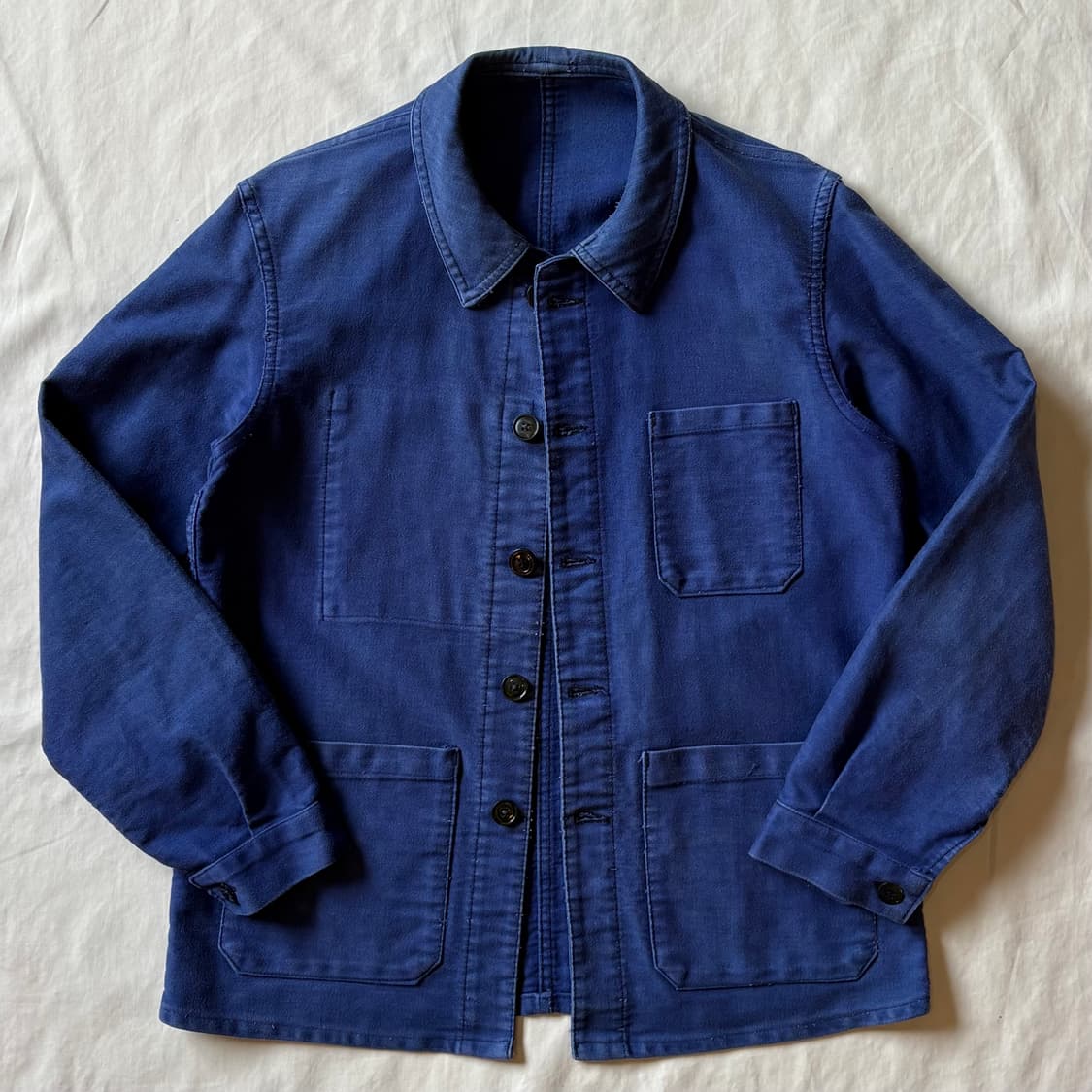 [M95/W55] 60s 오리지널 프렌치 몰스킨 워크자켓 상품이미지1