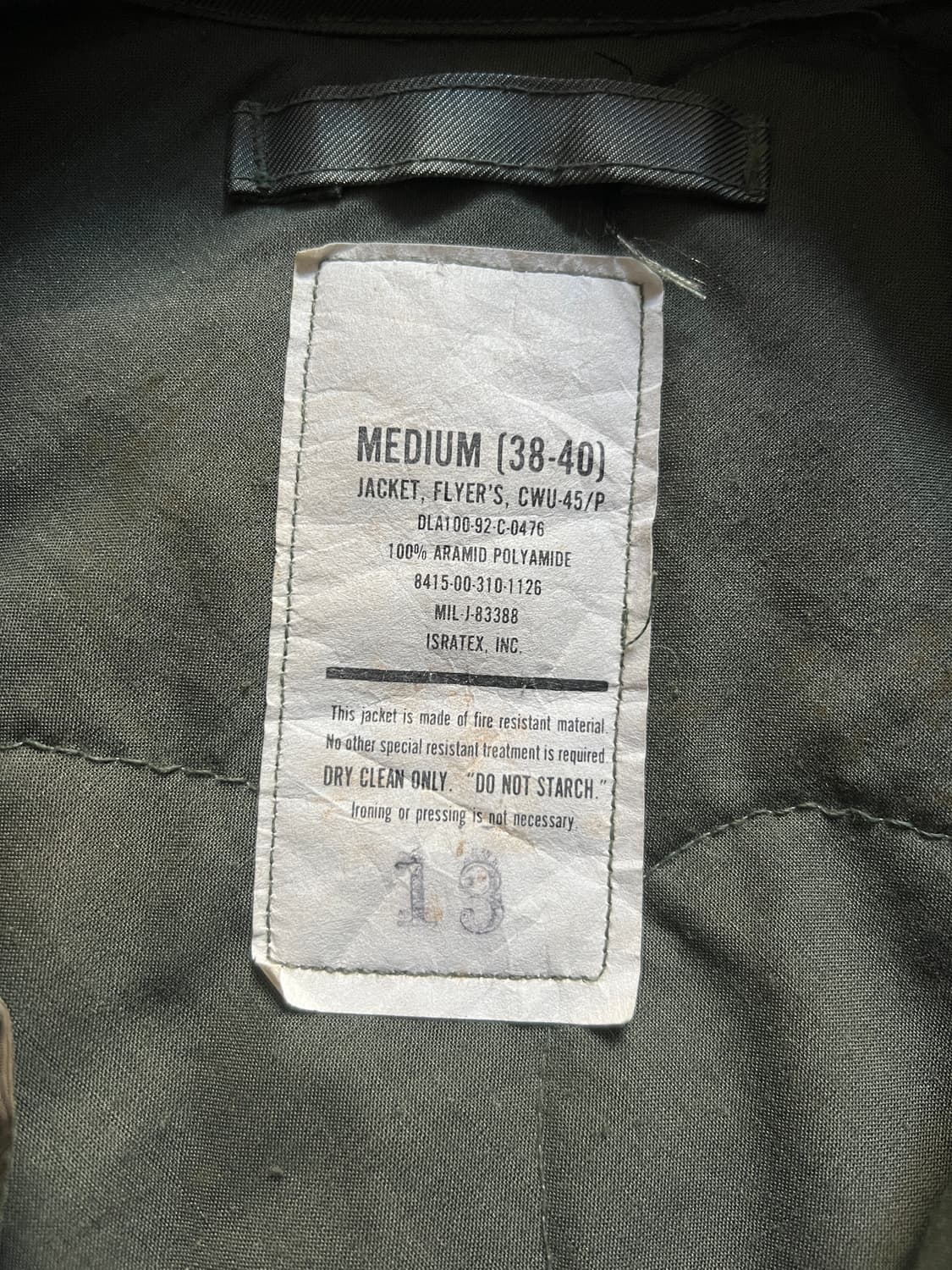 [M]90's 미 공군 CWU-45P 썬페이드 항공 점퍼 상품이미지3