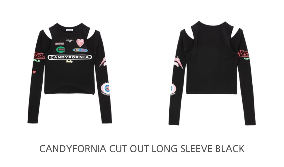 [닝닝착용] CANDYFORNIA CUT OUT LONG SLEEVE 상품이미지2