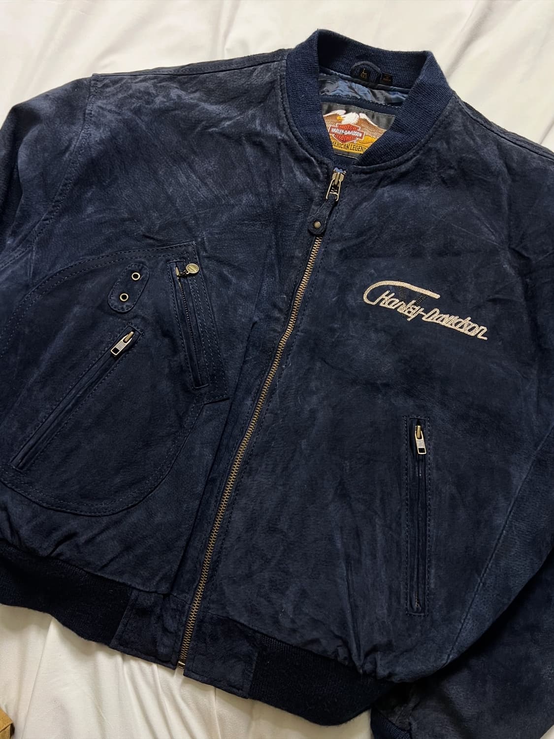 90s 할리데이비슨 스웨이드 가죽자켓 상품이미지9