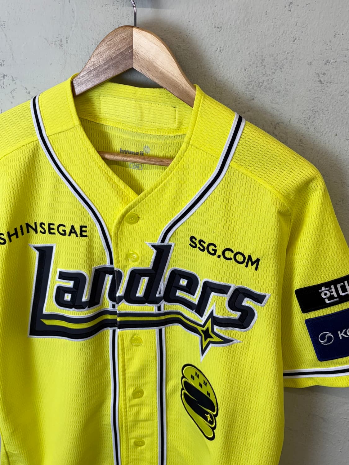 SSG 랜더스 뉴 옐로우 유니폼 상품이미지3