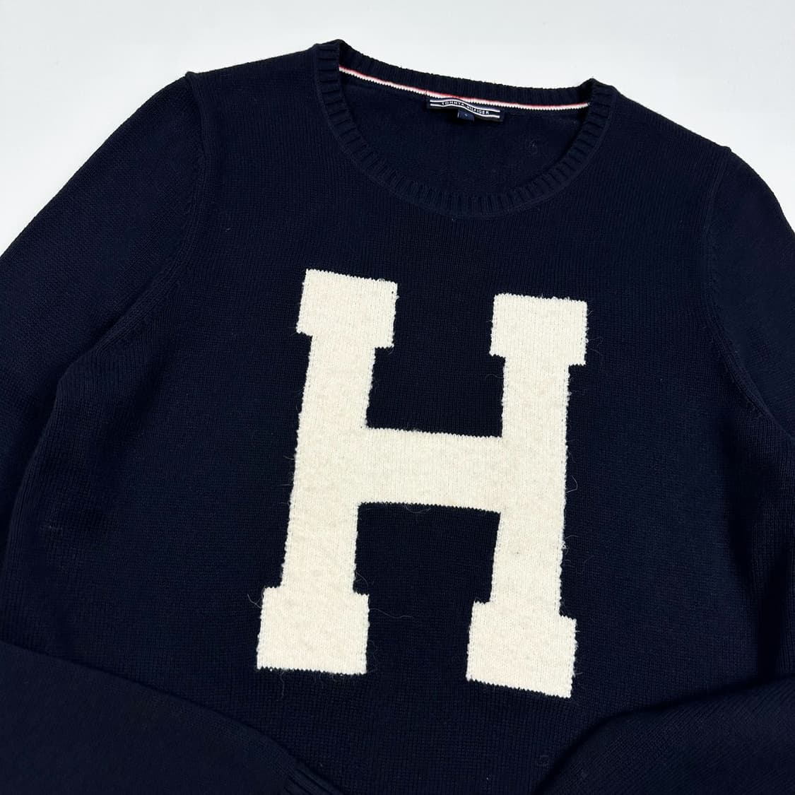 타미힐피거 플래그 우먼 네이비 니트 (S 여성추천) 상품이미지3