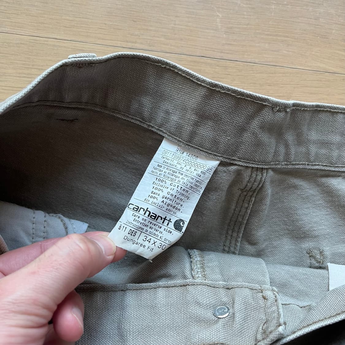 칼하트 B11 DES 싱글니 카펜터 팬츠 빈티지 모델 상품이미지4