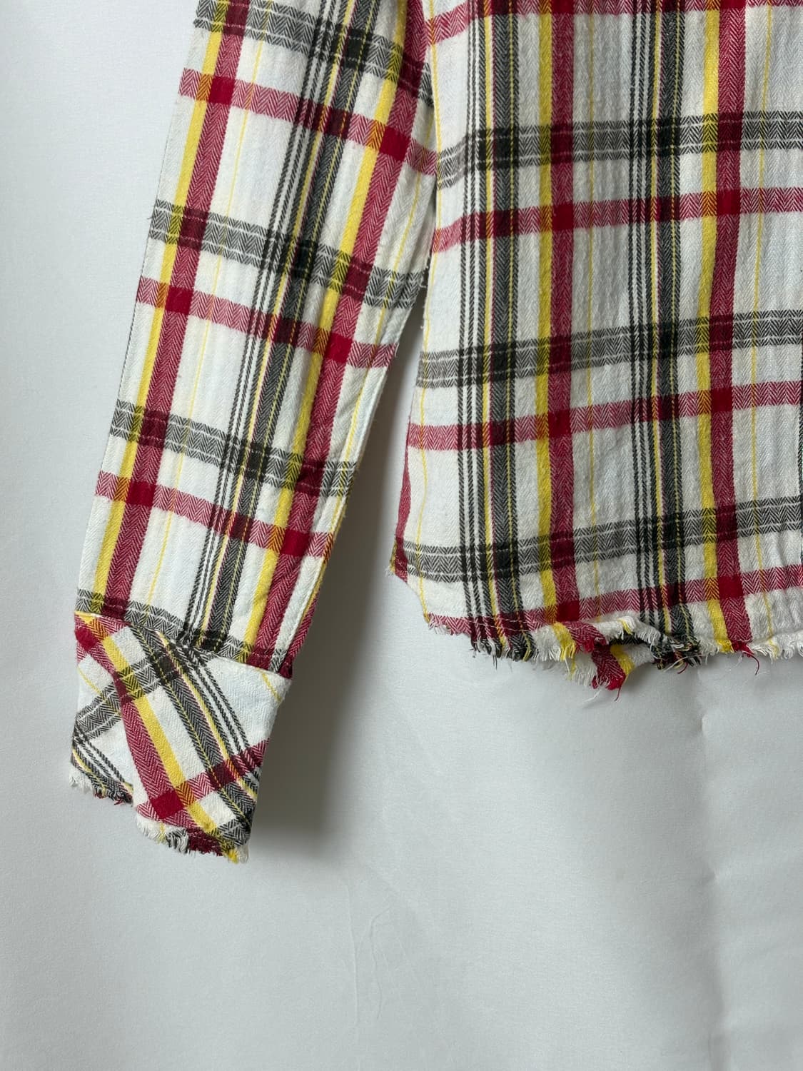 선라이즈 체크 데미지 셔츠 상품이미지7