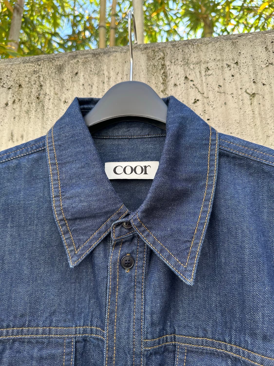 COOR 컷오프 데님 셔츠 상품이미지3