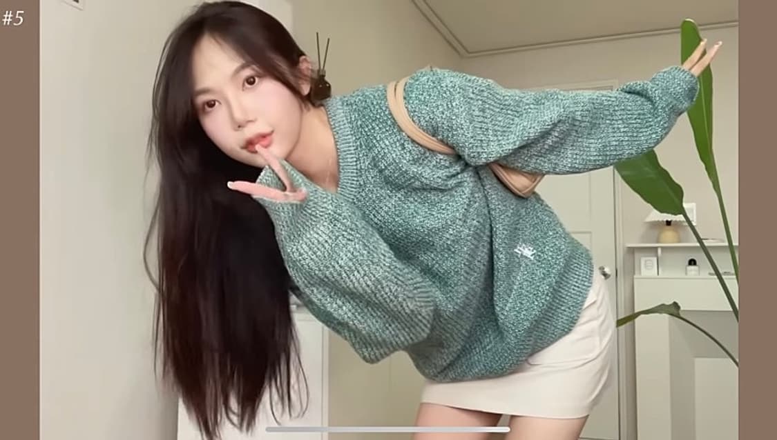 새상품) 유튜버 빛날영 iter 잇터 니트 포레스트 그린 상품이미지1