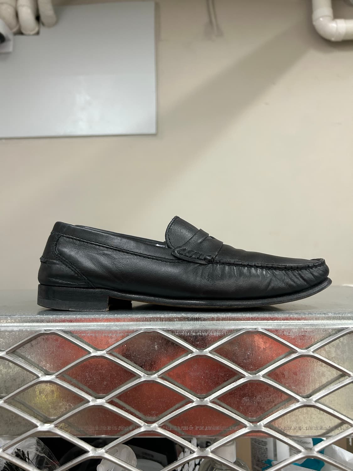 아테스토니 블랙 레더 로퍼 7.5 상품이미지4